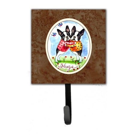 Jensendistributionservices Hugs Boston Terrier Leash or Key Holder MI225445